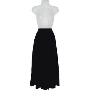 Vintage 90s Scott McClintock Velvet Long Maxi Skirt XS Goth Victorian Whimsygoth